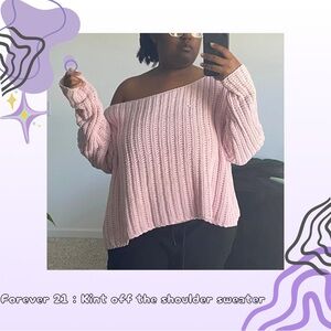 💜30% off sale💜 Forever 21 | Kint off the shoulder sweater
